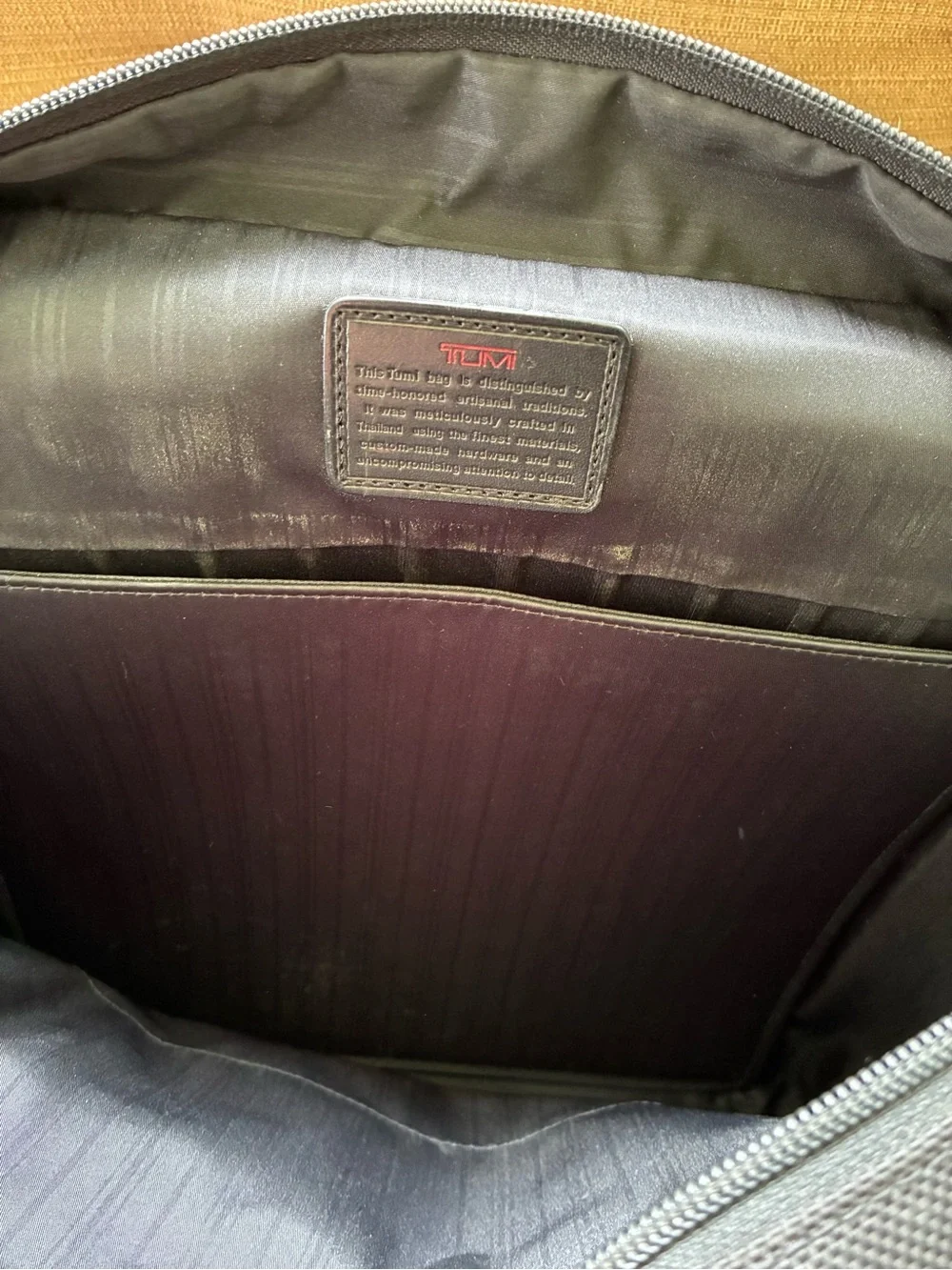 Tumi Black Nylon Convertible Backpack Shoulder Strap Messenger Bag